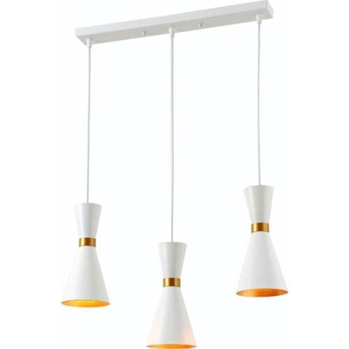 1 or 3 head restaurant pendant lamp simple creative white/black living room bar clothing store decor pendant light WF10291043