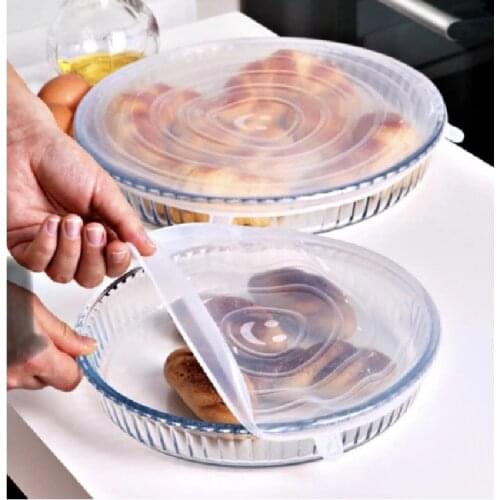 Silicone Stretch Cover 2 Li Silicone Round Pyrex Lid Food Silicone Cover Protector Universal Silicone Lids Cookware Bowl