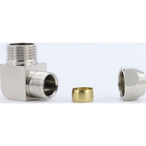 Tube Elbow right angle 6mm-1/8 6mm-1/4 copper pipe joint