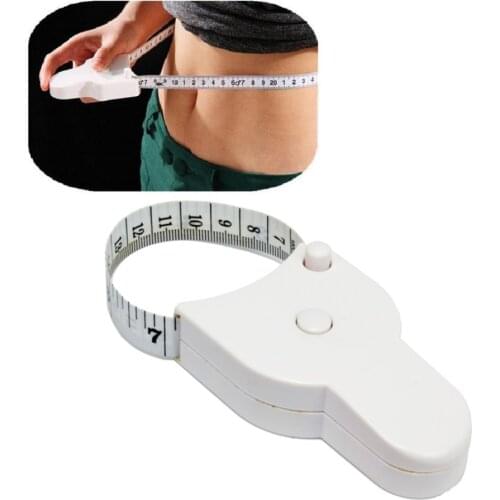 High Qulaity 1.5m Fitness Accurate Body Fat Caliper Measuring Body Tape Ruler Measure Tape Measure White Body Fat Caliper