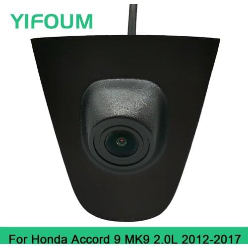 YIFOUM HD CCD Car Front View Parking Night Vision Positive Waterproof Logo Camera For Honda Accord 9 MK9 2.0L 2012 2013-2017
