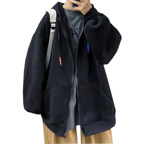 Plus Size Womens Sweatshirt Cardigan Jacket 2021Spring Vintage Casual Tops Loose Zipper Overcoat Female Hooded Sweatshirts Coat