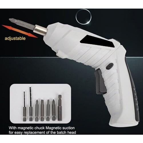 1 Box Electric Screwdriver Set Cordless Electric Drill Screwdriver Set Maximum Screw Diameter ABS Material Portable Repair Tool