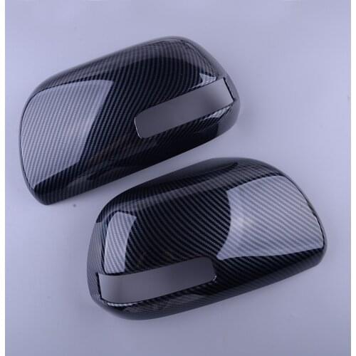 1 Pair ABS Car Side Door Rearview Mirror Cover Trim with Signal Light Hole Decoration Fit for Toyota Sienna 2011 2012 2013-2020