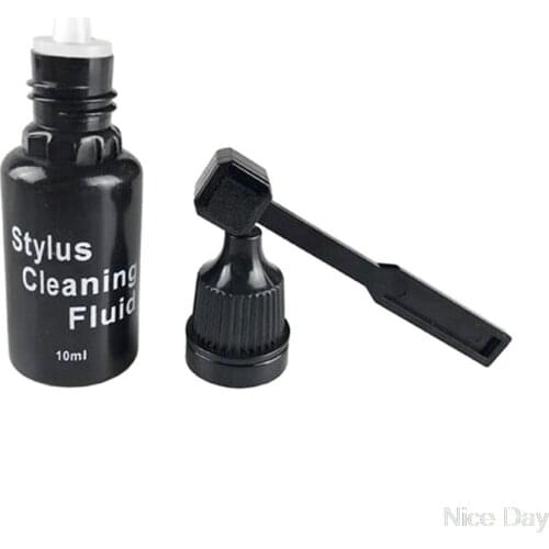 10ml Vinyl Records Cleaning Fluid with Needle Cleaner Brush LP Phonograph Record Turntables Cleaning M27 20 Dropship