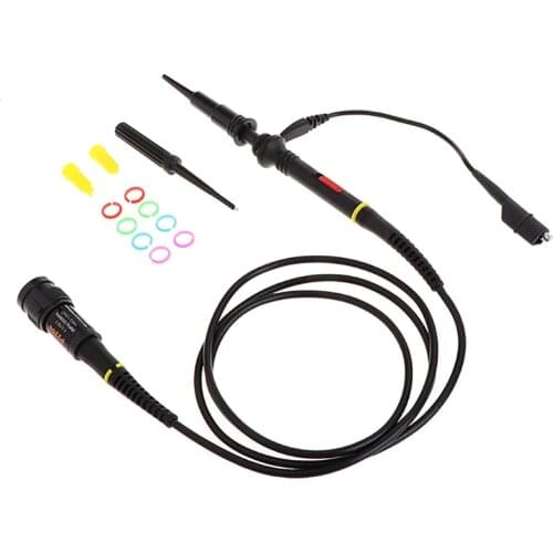 1X 10X P2200 200MHz High Precision Oscilloscope Probe Alligator Test Clip with Adjustable Attenuation Rate