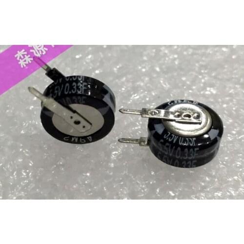 50PCS 5.5V 0.33F VType 334V Vertical Type 5.5v0.3f 11.5*4.5*5 EECS0HD334V 5.5V0.33F