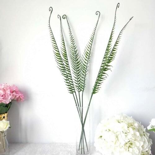 7 Pcs Artificial Plant Green Grass Plastic Floral Wedding Home Decor Table Ornament