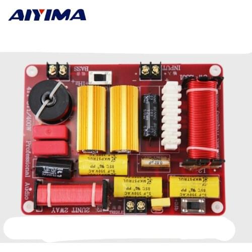AIYIMA Active Speakers Frequency Divider 400W Two Ways Crossover Treble SubWoofer Aduio Board DIY For Home Theater Sound System