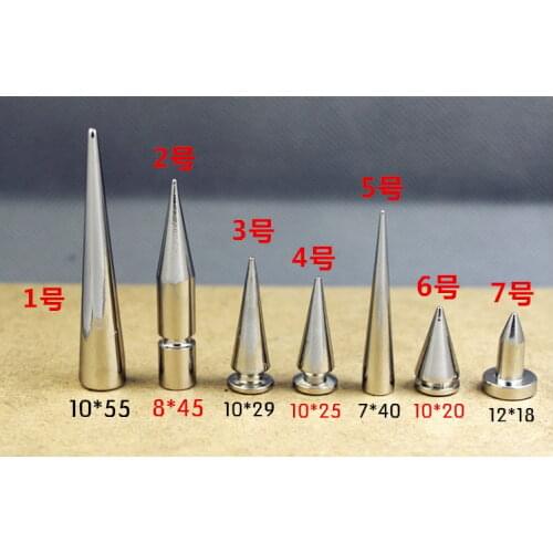 Free Shipping 30 Set SOLID METAL SCREW FIX SPIKE STUDS Silver Punk Leather Craft Rivets