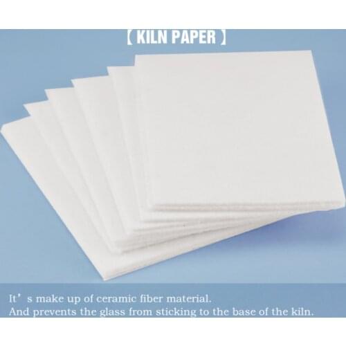 Lining Papers Square 0.1cm Thickness Ceramic Fiber 10 20 50 Sheets Ceramic Fiber Pottery Ceramics Tool Microwave Kiln 1 Set