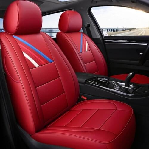 Custom cowhide car seat cover for auto Volkswagen UP Beetle Caddy Phaeton EOS R36 Car Seat Supports Split Bench auto accessories