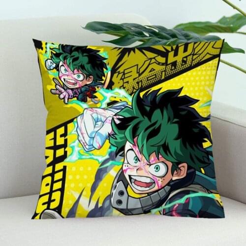 Best Boku.no.Hero.Academia Pillowcase Wedding Decorative Pillow Cover Custom Gift For Printed Pillow Cases 60X60cm(Two Sides)