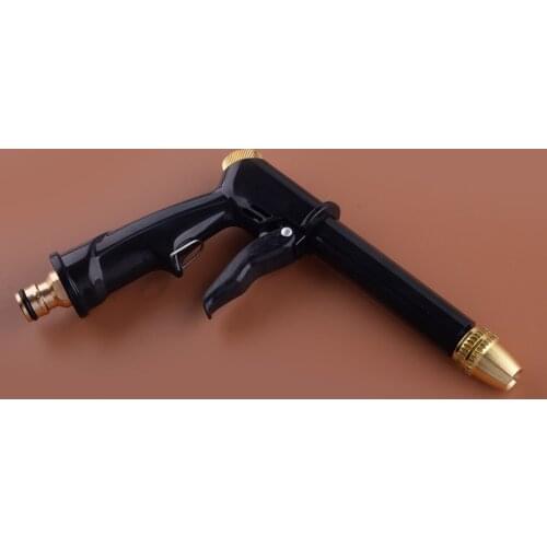 Black High Pressure Water Spray Nozzle Tool For Garden Lawn Spraying Car Washing