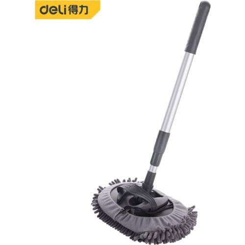 Deli Upgrade Three Section Telescopic Car Washing Mop Super Absorbent Car Cleaning Car Brushes Mop Window Chenille Wash Tool