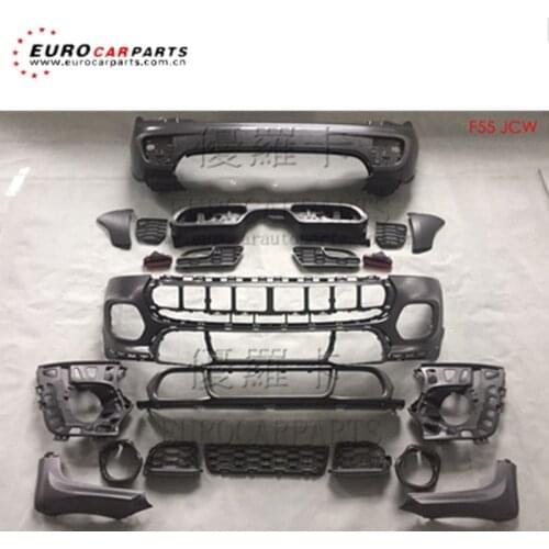 F55 F56 JCW style pp material front bumper rear bumper and exhaust tips