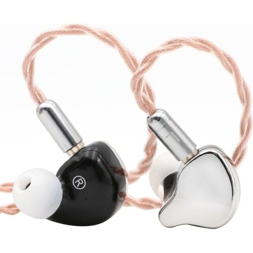 FAAEAL Hibiscus DLC Diaphragm HIFI In-Ear Earphone with Zinc Alloy Resin Shell, 0.78mm 2 Pin Cable