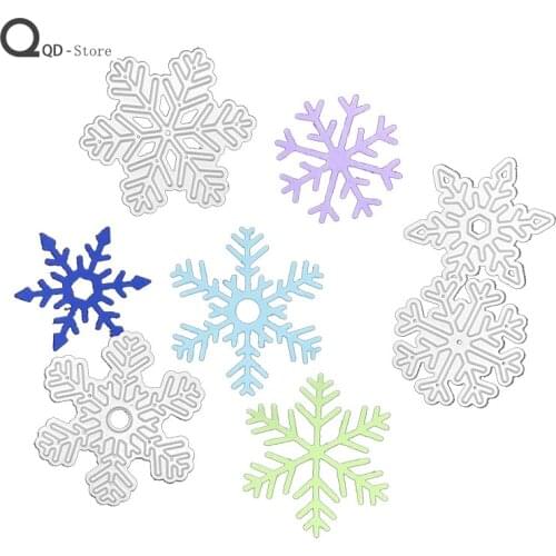Snowflake Set Metal Cutting Dies for Scrapbooking Mold Cut Stencil Handmade Tools DIY Card Make Mould Model Craft Decoration New