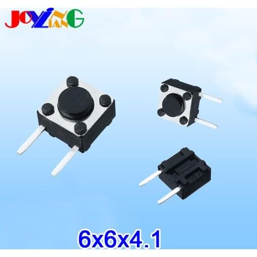 JOYING LIANG 6x6x4.1mm Side 2 Foot Side Foot Lightly Touch Switch Toy Push Button Switches 10pcs/lot
