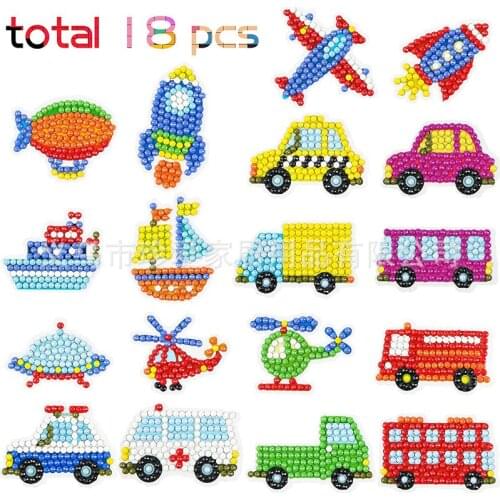 2021 New Hot Sale Childrens Diamond Painting 5d Cartoon Sticker Diy Diamond Sticker Dot Diamond Sticker