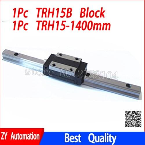 New linear guide rail TRH15 1400mm long with 1pc linear block carriage TRH15B or TRH15A CNC parts