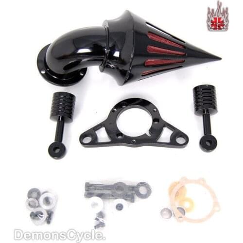 Motorcycle Black Spike Air Cleaner Kits Intake Filter For Harley Davidson Touring 2008+ Moto