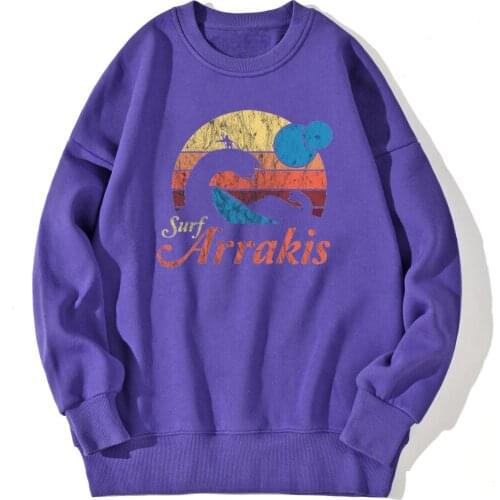 Surf Arrakis Print Sweatshirt Mens Harajuku Fashion Hoodie Outwear Leisure Clothing Retro Long Sleeve Tops 2021 Supoleron Hombre