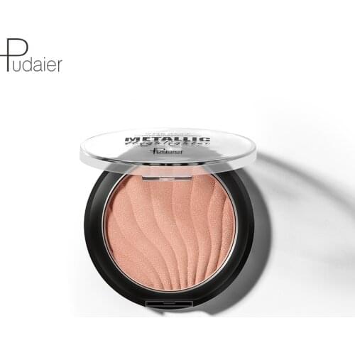 Pudaier Shell Highlighter for Face Makeup Illuminator Makeup Long-lasting Waterproof Blush Powder for Face Highlighter Palette
