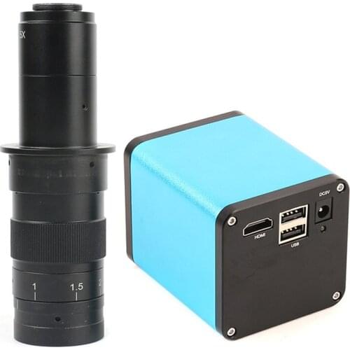 SONY IMX290 Autofocus 1080P 60FPS HDMI TF Video Auto Focus Industry Video Microscope Camera 180X C-Mount Lens For PCB SMT Repair