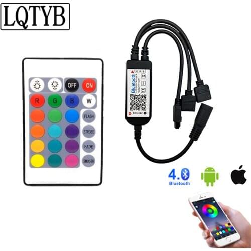 24-key bluetooth one with two infrared bluetooth smart phone APP dimming controller LED controller remote control