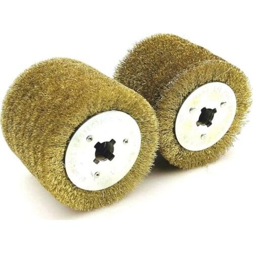 Wire Brush Wheel Wood Open Paint Polishing Deburring Wheel for Electric Striping Machine