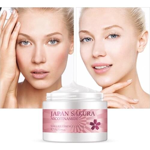 Japan Sakura Essence Face Cream For Face Moisturizer Anti Wrinkle Anti Aging Serum Vitamin C whitening Cream Skin Care 25g