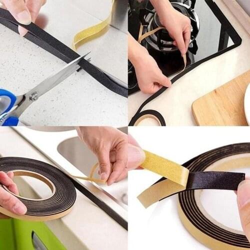 1PCS Kitchen Accessories Gas Cooker Kitchen Dustproof Waterproof Soundproof Seal Strip Gap anti-fouling Kitchenware
