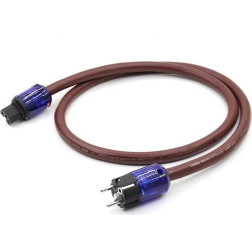 Golden Reference Pure copper EU Schuko Power Cable Audio Power Cable with P037E+C037 Connector