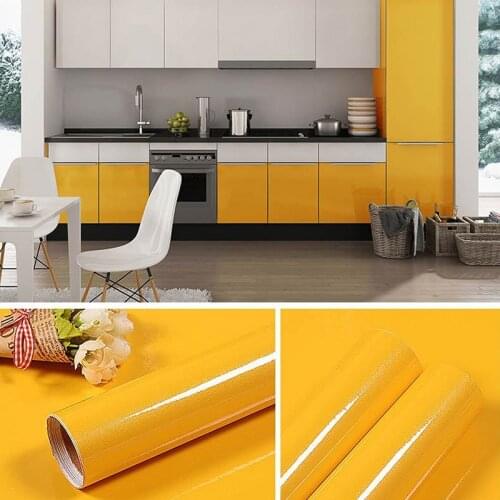 Eco-friendly Vinyl Self-Adhensive Oilproof Wallpapers Wall Sticker Kitchen Cupboards Cabinets DIY Stickers Home Decorative Films