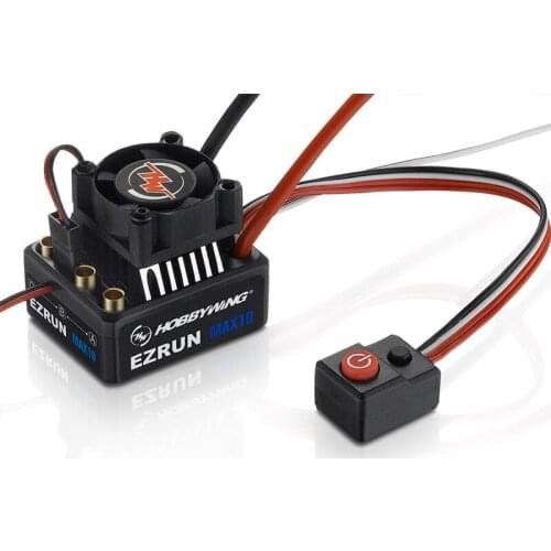 FATJAY Hobbywing EzRun MAX10 60A 30102602 waterproof brushless ESC for RC 1/10 cars buggy truck High Reliability & Durability