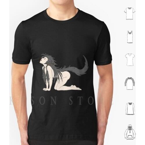 Sexy Wolf Howl 2 T Shirt Men Cotton Demon Wolf Hentai Sexy Ecchi Anime Manga Monster Pinup Comics Cartoon Oppai