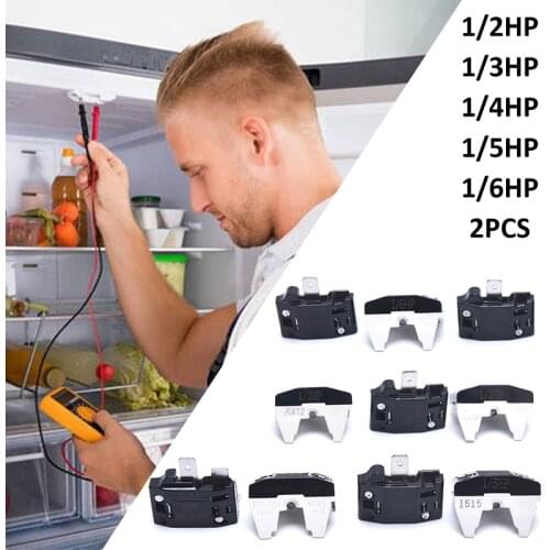 2PCS Compressor Protector Refrigerator Overload Overheat Type Compressor provide better protection for refrigerator