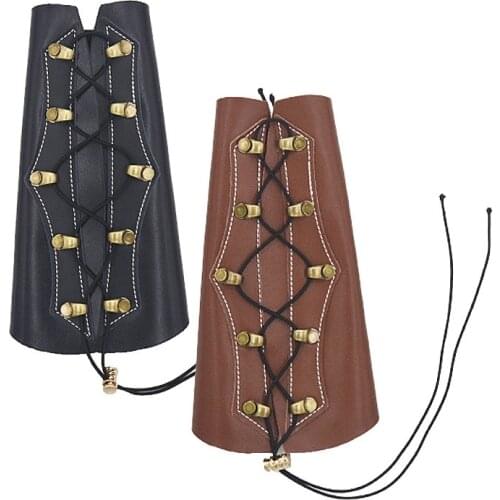 Leather Arm Guards, Traditional Bow Straight Pull Bow, Old-Fashioned Leather Arm Guards, Bow And Arrow Archery Protective Gear