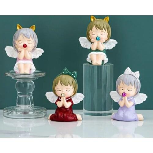 Cute Nordic Bubble Girls Ornaments Light Luxury Home Living Room TV Cabinet Decorations Wedding Gifts for Women Birthday Gifts