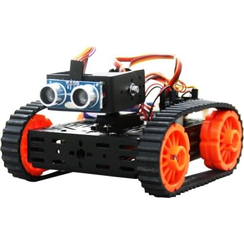 Multi Chassis Tank Plaform Robot kitProgrammable Arduino Smart Robot Kit with Ultrasonic Sensor for Arduino