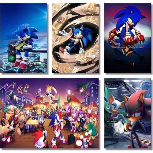 Cartoon Video Games Canvas Painting Wall Art Poster Kids Dorm Room Living Hoom Picture Decor
