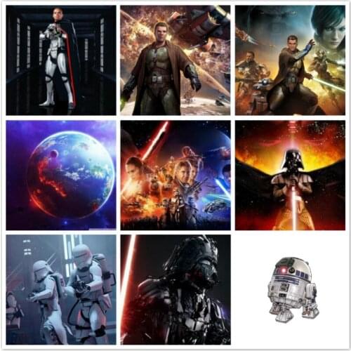 Disney 5D DIY Diamond Painting Mosaic Painting Star Wars Movie Role Diamond Embroidery Full Square Cross Stitch Kits Home Decor