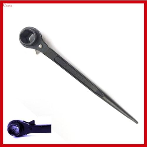New Hardened Scaffold Ratchet Wrench Solid Spanner 19mm/22mm Repair Socket Hex Head Tool Durable