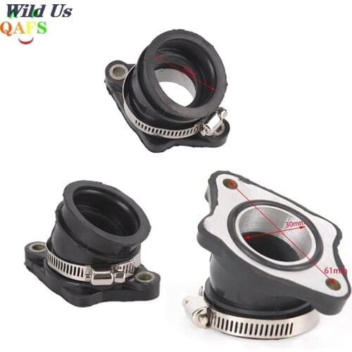 High Quality Intake Manifold Pipe For CG 200-250cc ATV Dirt Bike Go Kart ATV CGPE30 30mm Motorcycle Intake Manifold Pipe