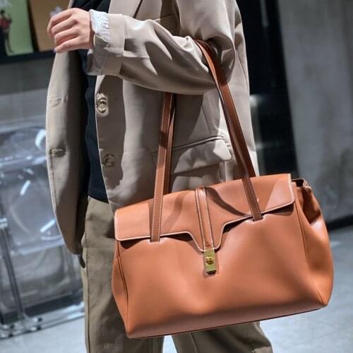 Women Fashion Handbag Genuine Calf Leather Extra Large Shopper Tote Shoulder Bag WB1207