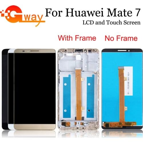 For Huawei Mate 7 LCD Display with Touch Screen Digitizer Replacement For Mate 7 MT7-TL10 LCD With Frame