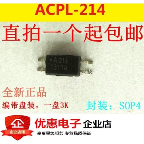 10PCS ACPL-214 SOP4 A214 L214 HCPL-214 patch sensitive