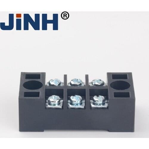 10PCS Terminal Block Barrier Electric Dual Row Screw Power Distribution Wire Connector TB-1503/TB-1504/TB-1506/TB-1510/TB-1512