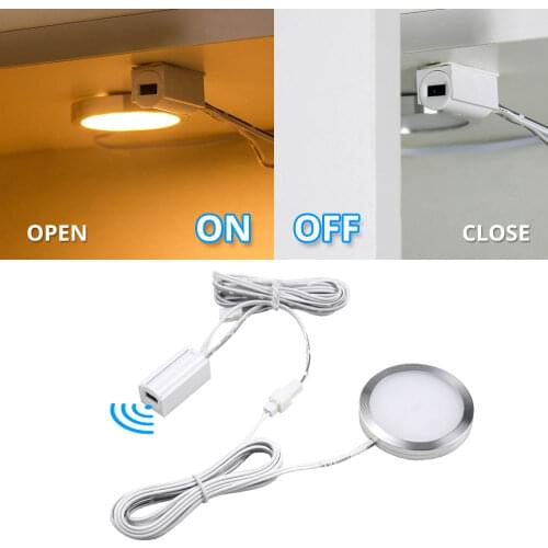 2.5W 12V DC Smart Door Sensor Motion Sensor Infrared Under Cabinet Lights Smart Switch cupboard Wardrobe Closet Light Lighting